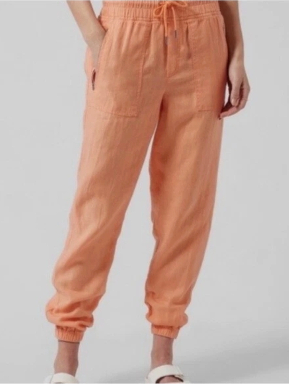 Athleta Peach-Orange Drawstring Joggers Size 0